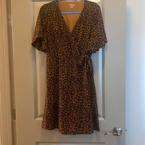 Dressy leopard print dress